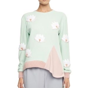 NWT Andreeva Embellished Jersey Sweatshirt